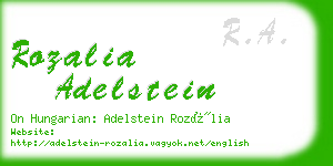 rozalia adelstein business card